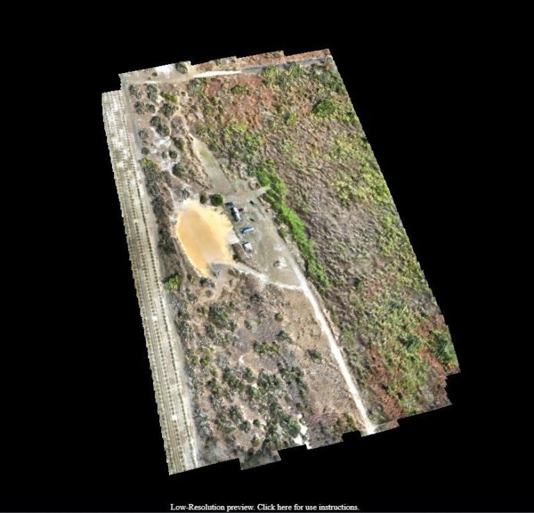 3D site model created from 581 Drone Services aerial mapping